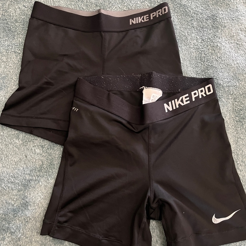 Set of Two Womens Nike Pro Shorts size Small